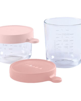 Beaba Conservation Jar Glass Set of 2 150ml /250ml