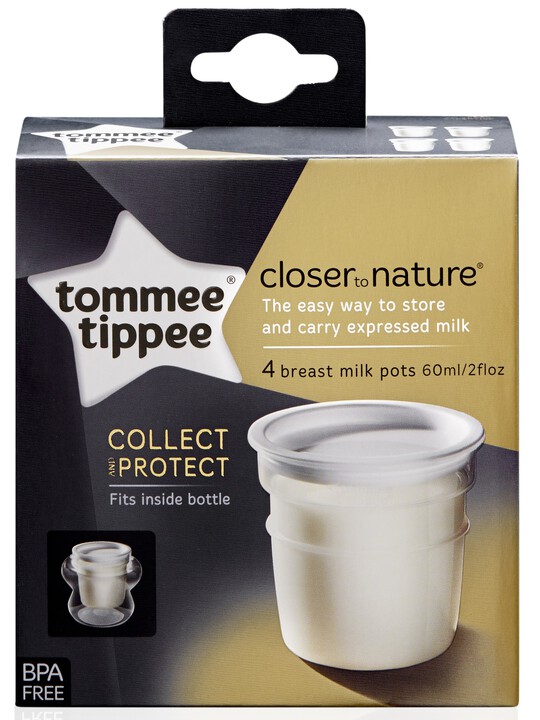 تومي تيبي - 4 أوعية Closer to Nature لتخزين الحليب image number 2