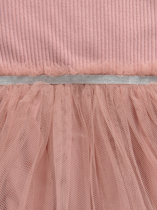 فستان بتصميم ملفوف - وردي image number 3